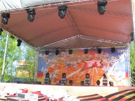В подмосковном Звенигороде состоялся праздничный концерт в честь Дня Победы. KOLOSKOFF GROUP выступила техническим партнером мероприятия