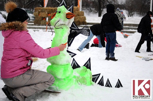 Битва снеговиков во Дворце детского творчества