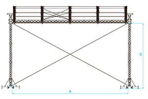 Prolyte CLT Roof 12x10м (Граунд 12х10м, Сцена 12х10м) - чертеж